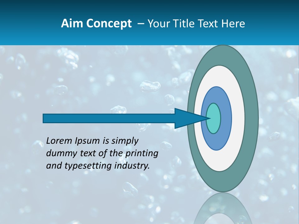 A Blue Background With Bubbles Of Water PowerPoint Template