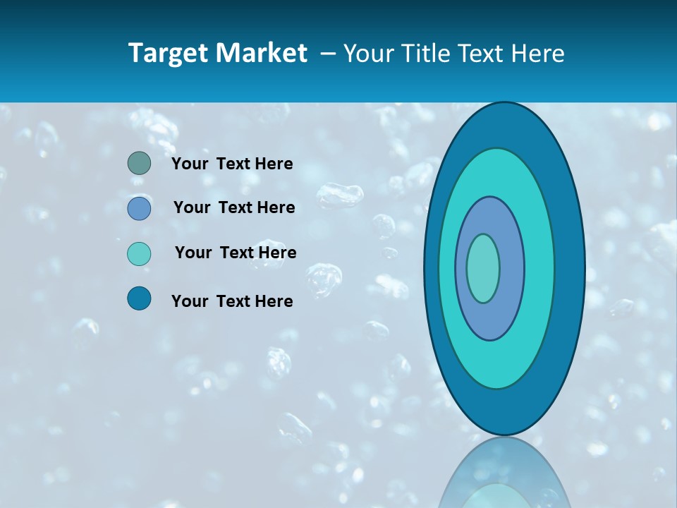 A Blue Background With Bubbles Of Water PowerPoint Template