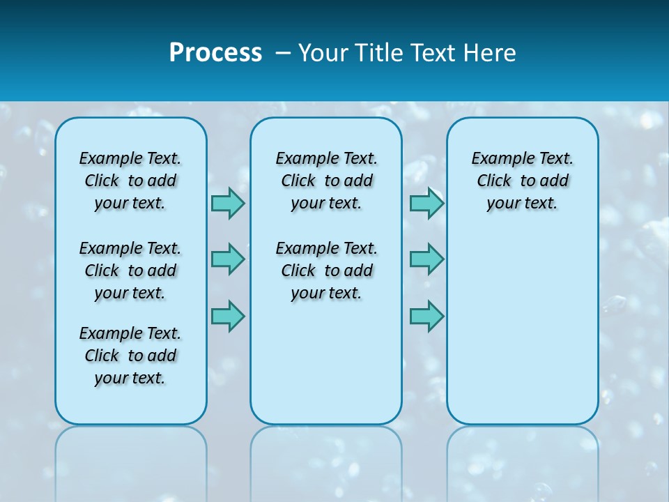 A Blue Background With Bubbles Of Water PowerPoint Template
