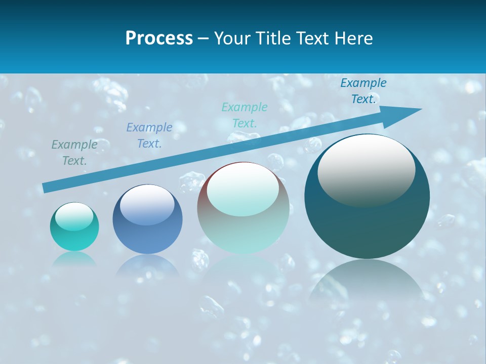 A Blue Background With Bubbles Of Water PowerPoint Template