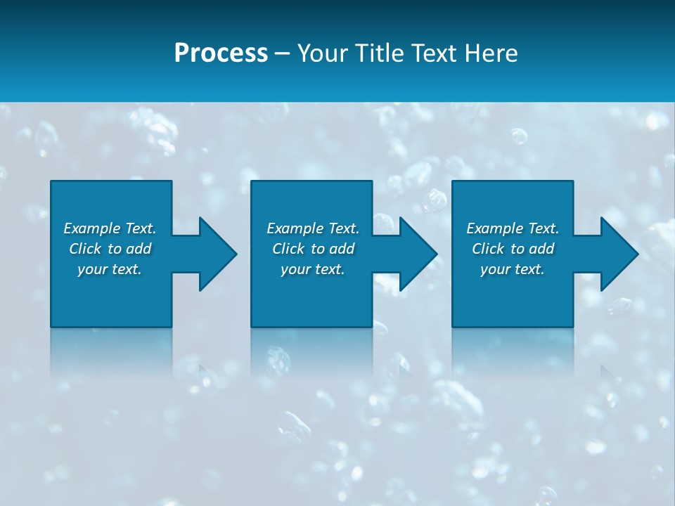 A Blue Background With Bubbles Of Water PowerPoint Template