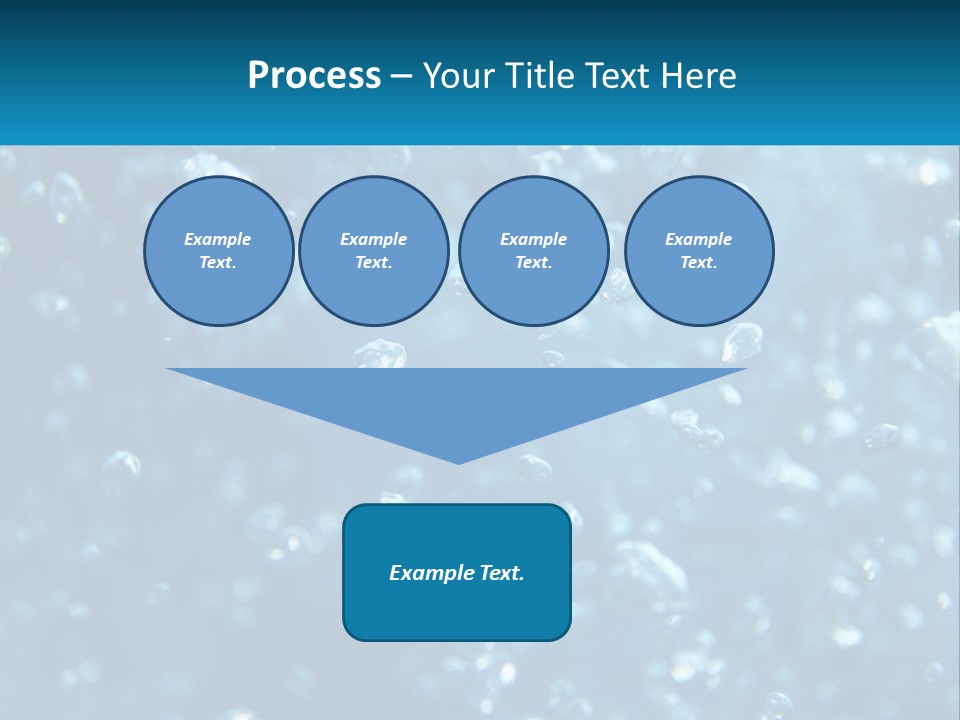 A Blue Background With Bubbles Of Water PowerPoint Template