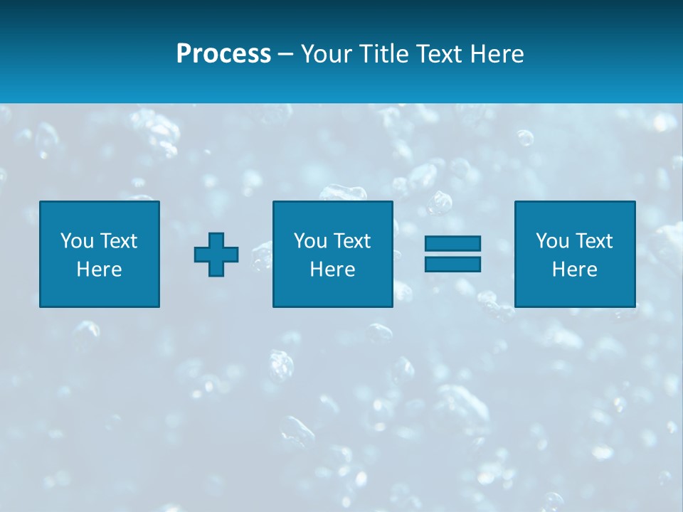 A Blue Background With Bubbles Of Water PowerPoint Template