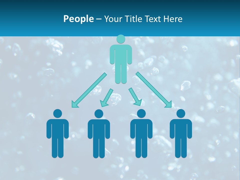 A Blue Background With Bubbles Of Water PowerPoint Template