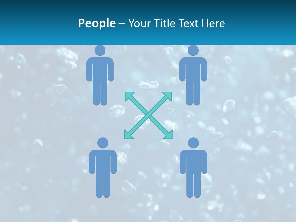 A Blue Background With Bubbles Of Water PowerPoint Template