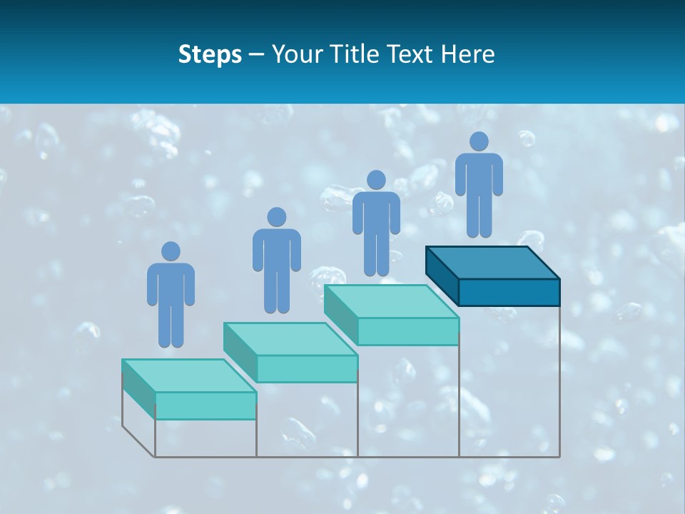 A Blue Background With Bubbles Of Water PowerPoint Template