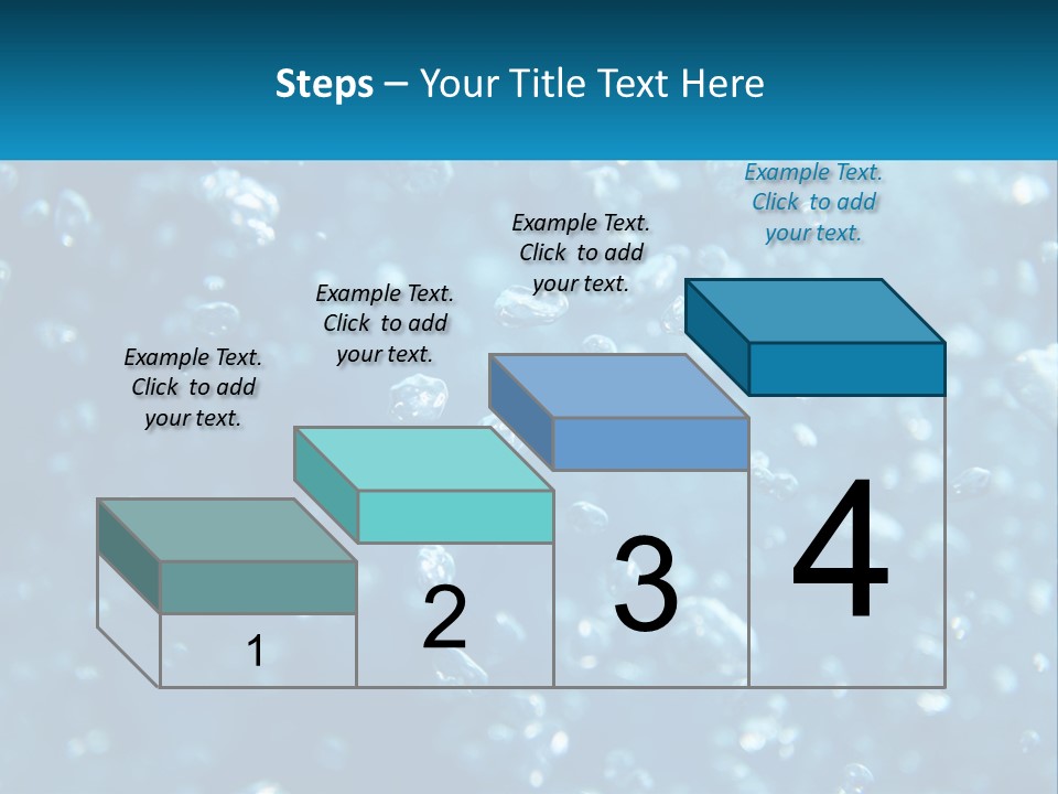 A Blue Background With Bubbles Of Water PowerPoint Template