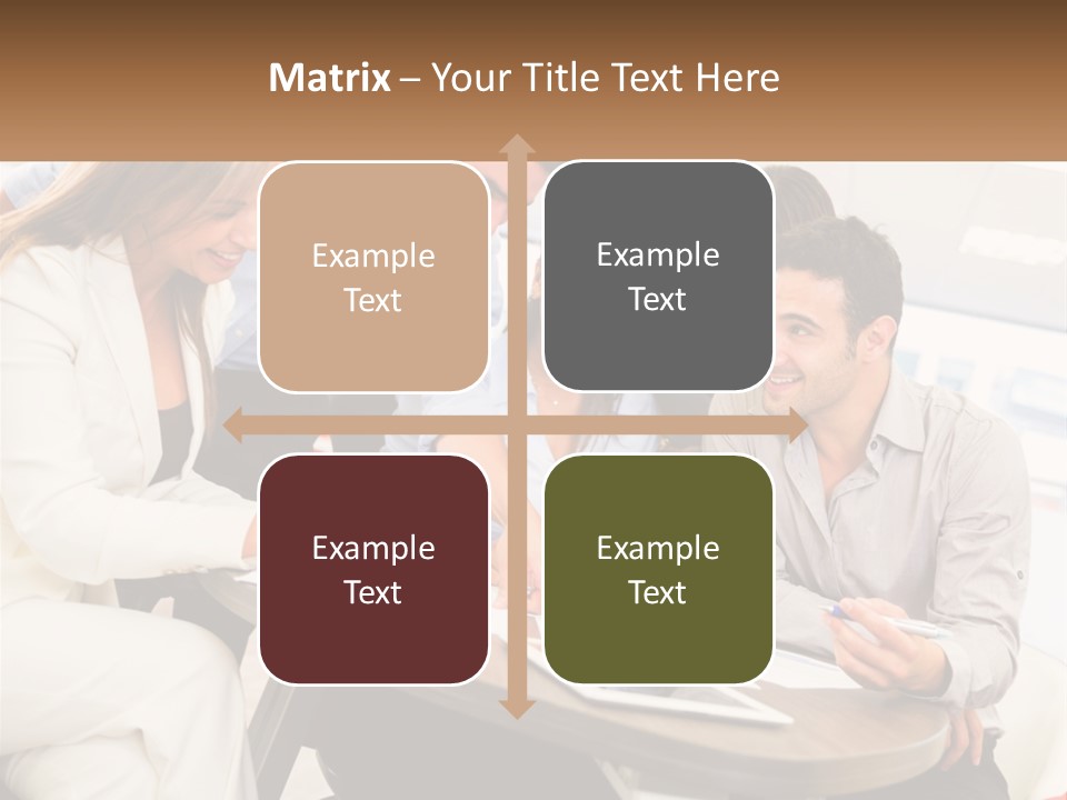 A Group Of People Are Gathered Around A Table PowerPoint Template