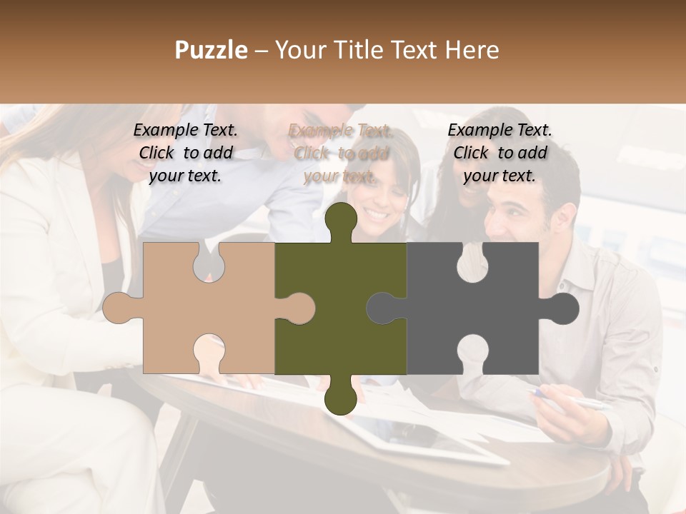 A Group Of People Are Gathered Around A Table PowerPoint Template