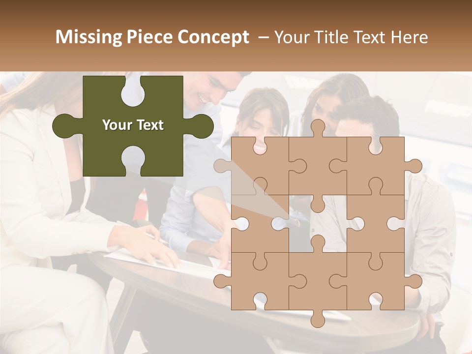 A Group Of People Are Gathered Around A Table PowerPoint Template