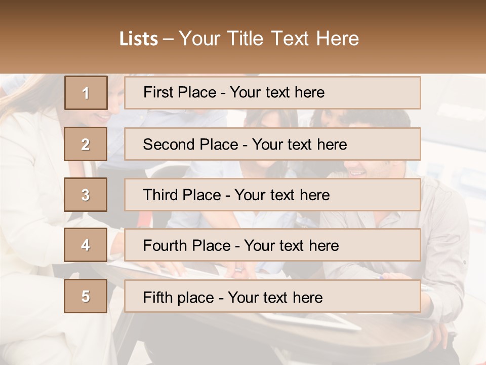 A Group Of People Are Gathered Around A Table PowerPoint Template