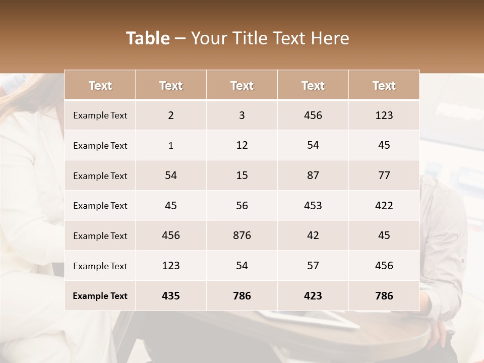 A Group Of People Are Gathered Around A Table PowerPoint Template
