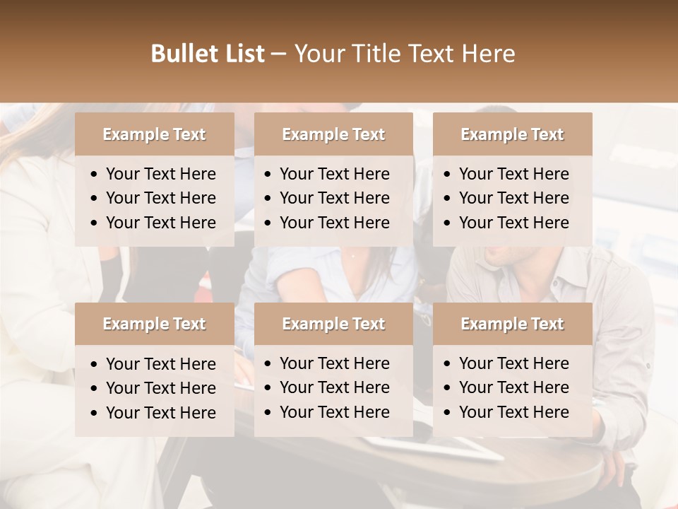 A Group Of People Are Gathered Around A Table PowerPoint Template