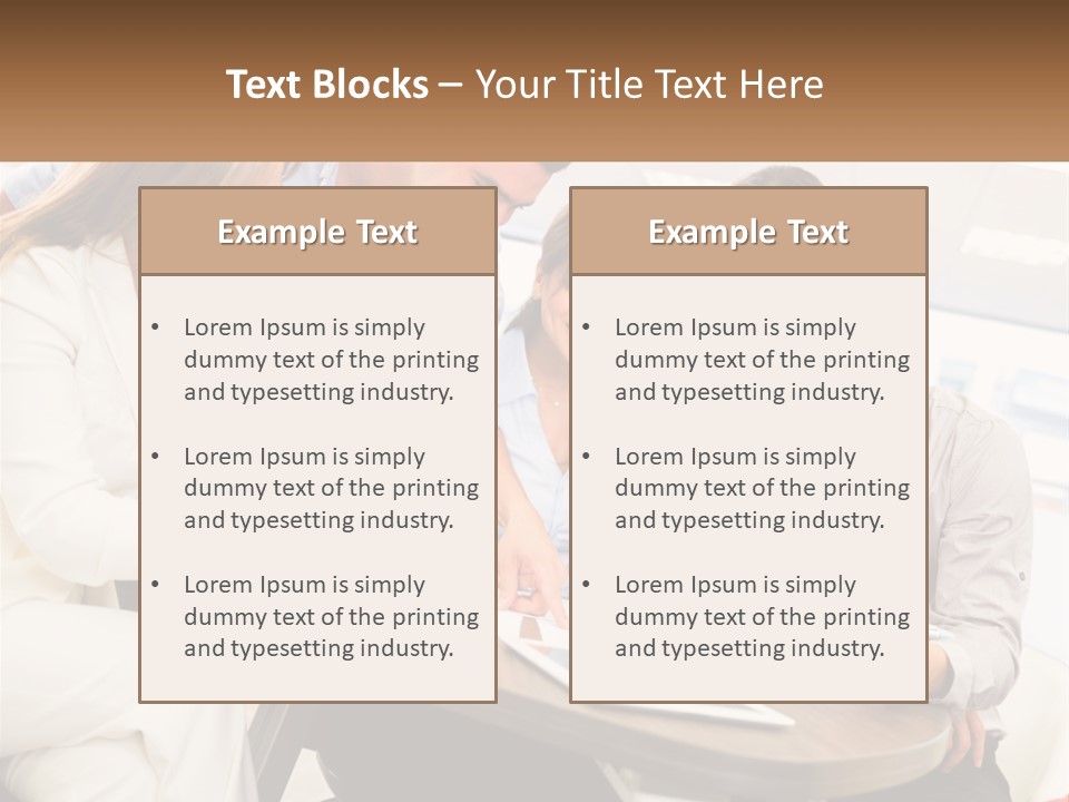 A Group Of People Are Gathered Around A Table PowerPoint Template