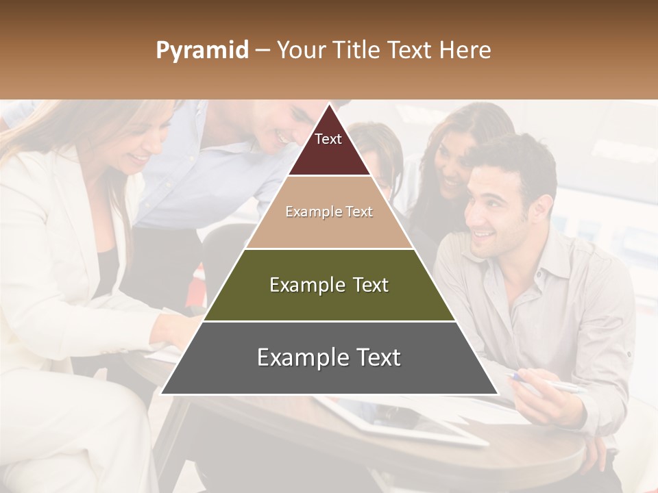 A Group Of People Are Gathered Around A Table PowerPoint Template