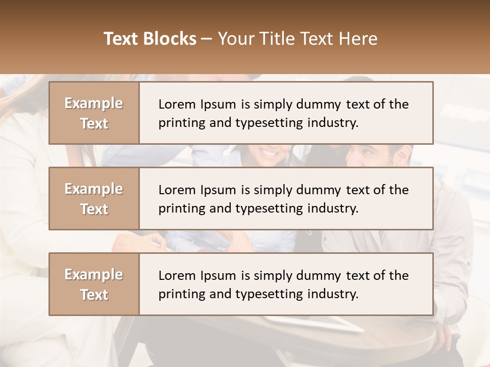A Group Of People Are Gathered Around A Table PowerPoint Template