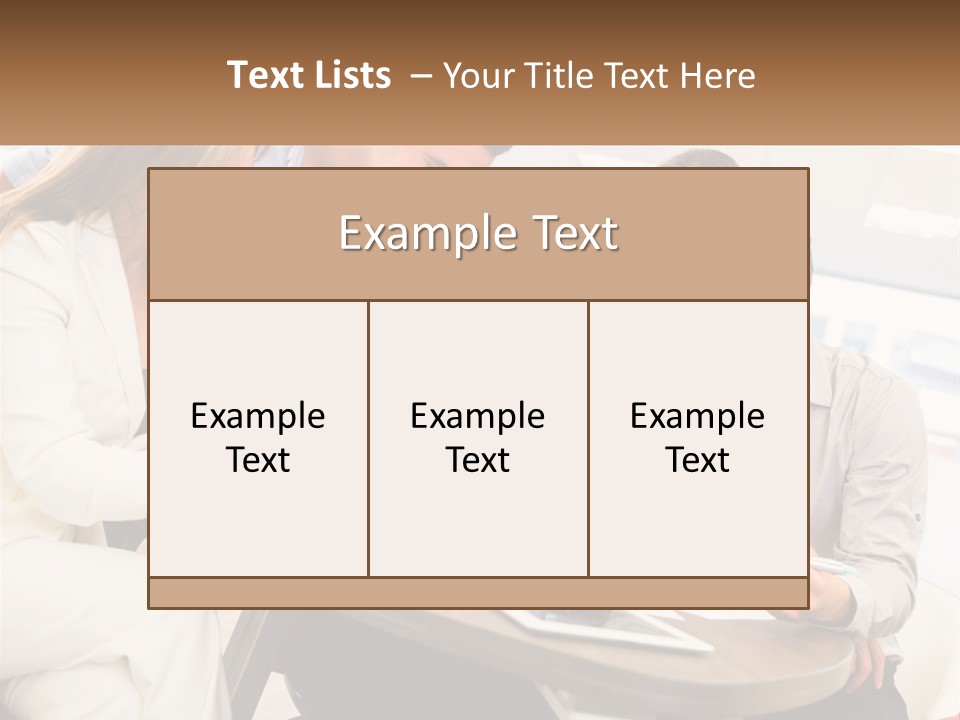 A Group Of People Are Gathered Around A Table PowerPoint Template