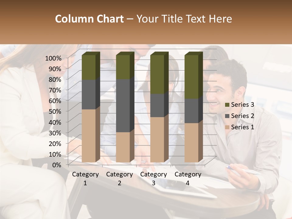 A Group Of People Are Gathered Around A Table PowerPoint Template
