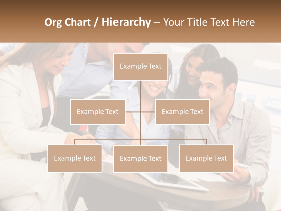 A Group Of People Are Gathered Around A Table PowerPoint Template