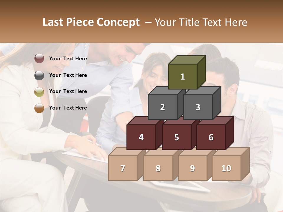 A Group Of People Are Gathered Around A Table PowerPoint Template
