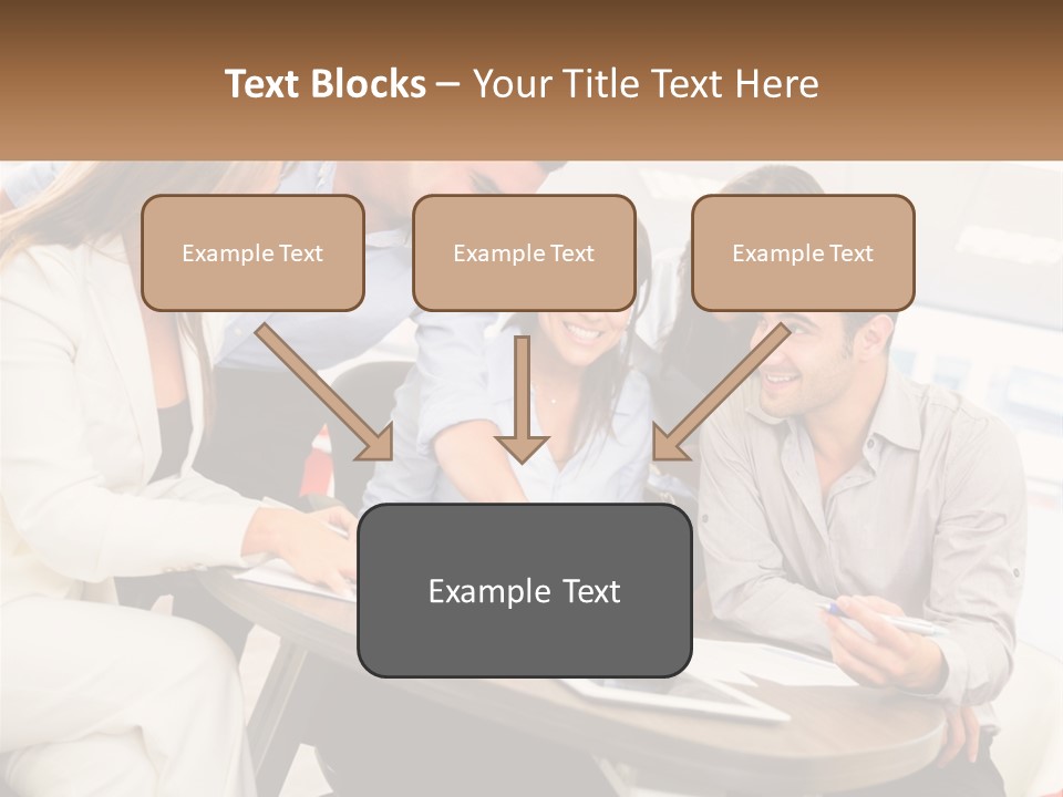 A Group Of People Are Gathered Around A Table PowerPoint Template
