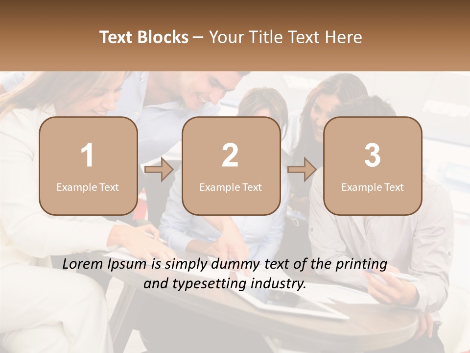 A Group Of People Are Gathered Around A Table PowerPoint Template