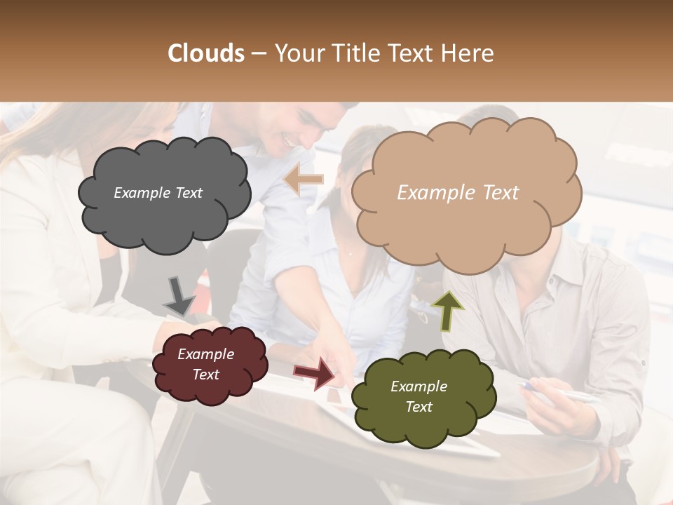 A Group Of People Are Gathered Around A Table PowerPoint Template