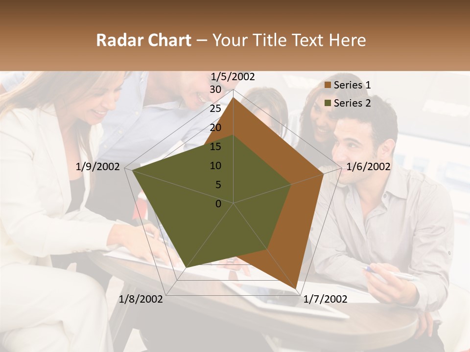 A Group Of People Are Gathered Around A Table PowerPoint Template