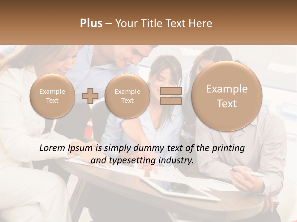 A Group Of People Are Gathered Around A Table PowerPoint Template