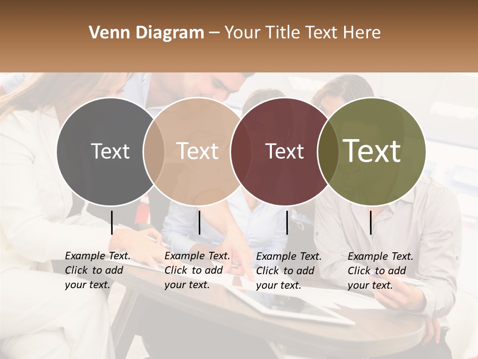 A Group Of People Are Gathered Around A Table PowerPoint Template