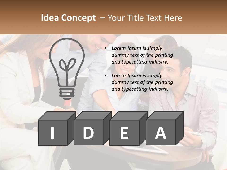 A Group Of People Are Gathered Around A Table PowerPoint Template