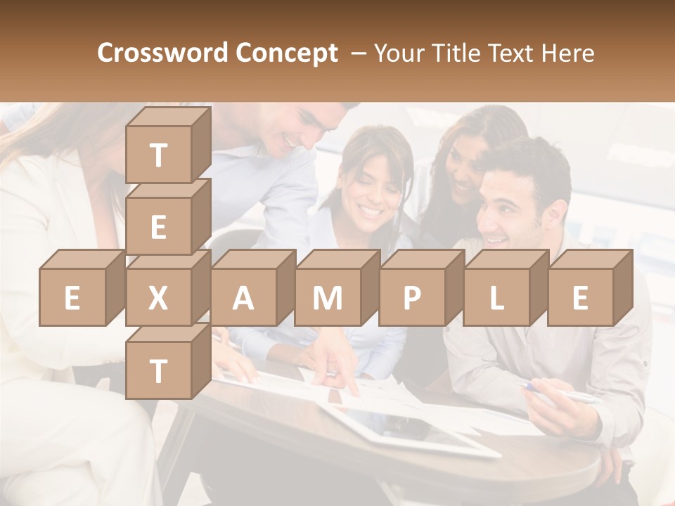 A Group Of People Are Gathered Around A Table PowerPoint Template