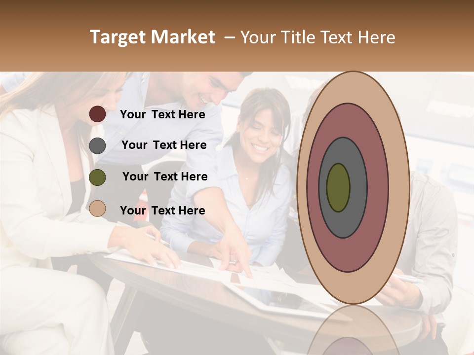 A Group Of People Are Gathered Around A Table PowerPoint Template