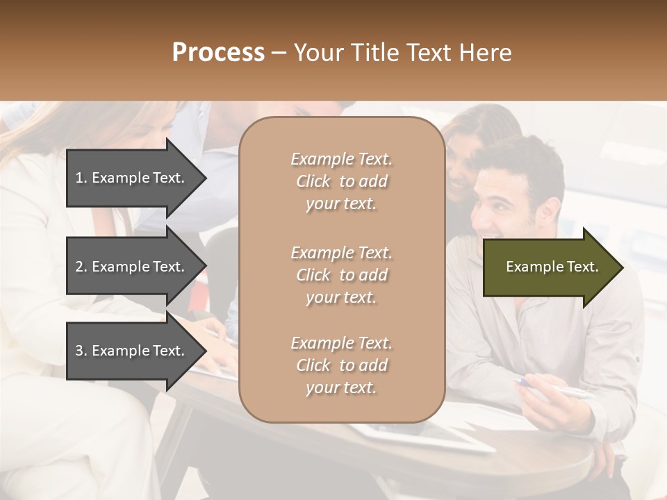 A Group Of People Are Gathered Around A Table PowerPoint Template