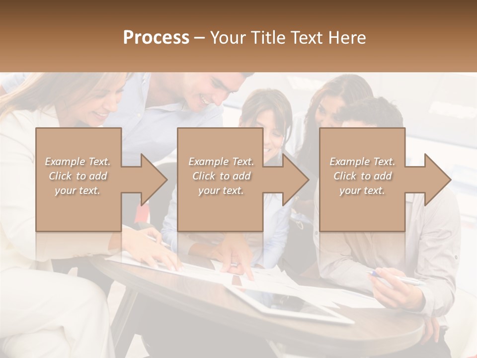 A Group Of People Are Gathered Around A Table PowerPoint Template