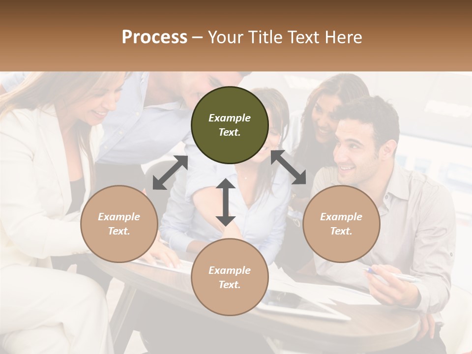 A Group Of People Are Gathered Around A Table PowerPoint Template