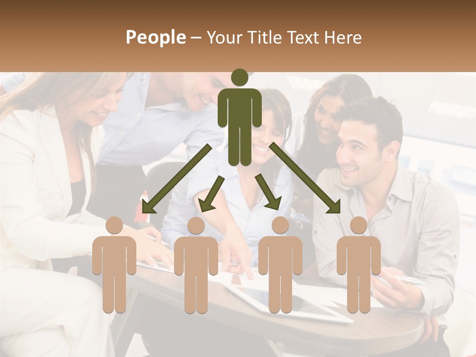 A Group Of People Are Gathered Around A Table PowerPoint Template