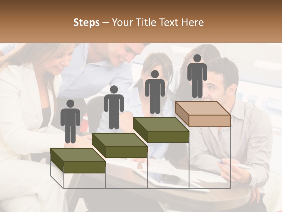 A Group Of People Are Gathered Around A Table PowerPoint Template