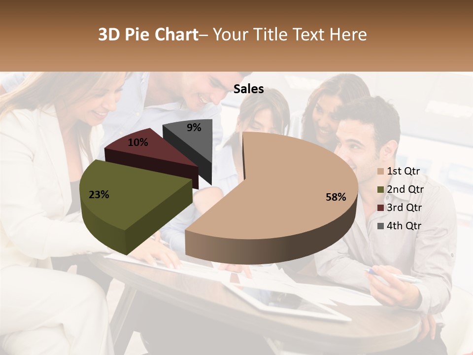 A Group Of People Are Gathered Around A Table PowerPoint Template