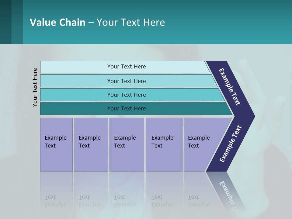 A Woman Holding Up A Pair Of Glasses To Her Face PowerPoint Template