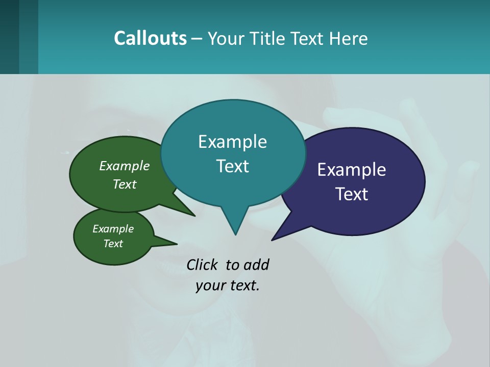 A Woman Holding Up A Pair Of Glasses To Her Face PowerPoint Template