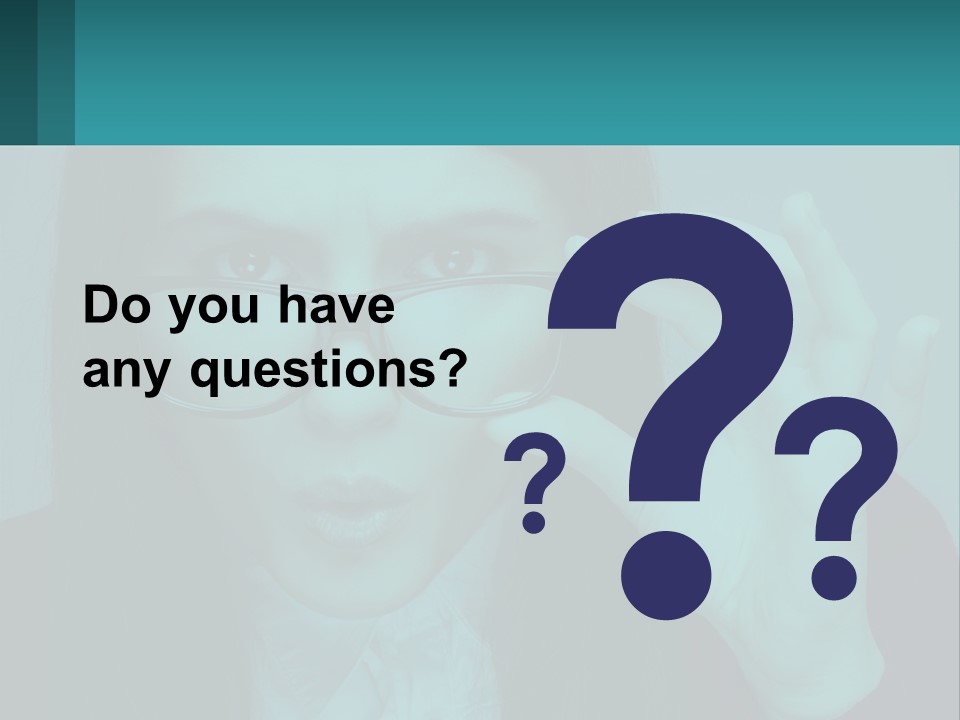 A Woman Holding Up A Pair Of Glasses To Her Face PowerPoint Template