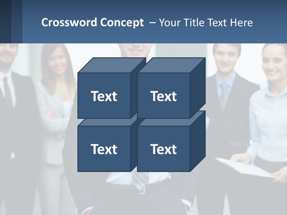 A Group Of Business People Standing Next To Each Other PowerPoint Template