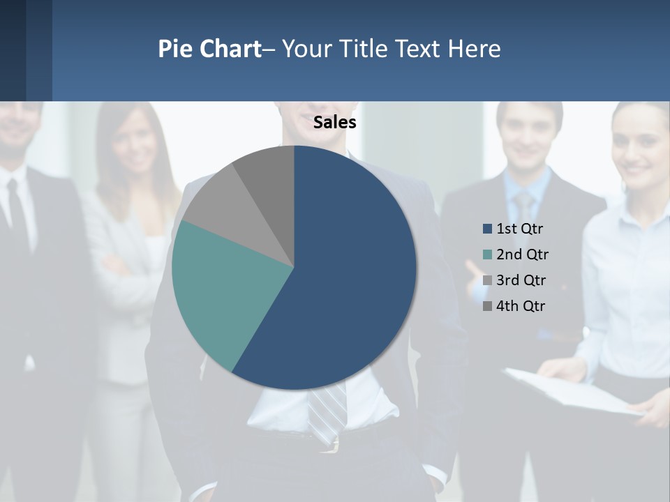 A Group Of Business People Standing Next To Each Other PowerPoint Template