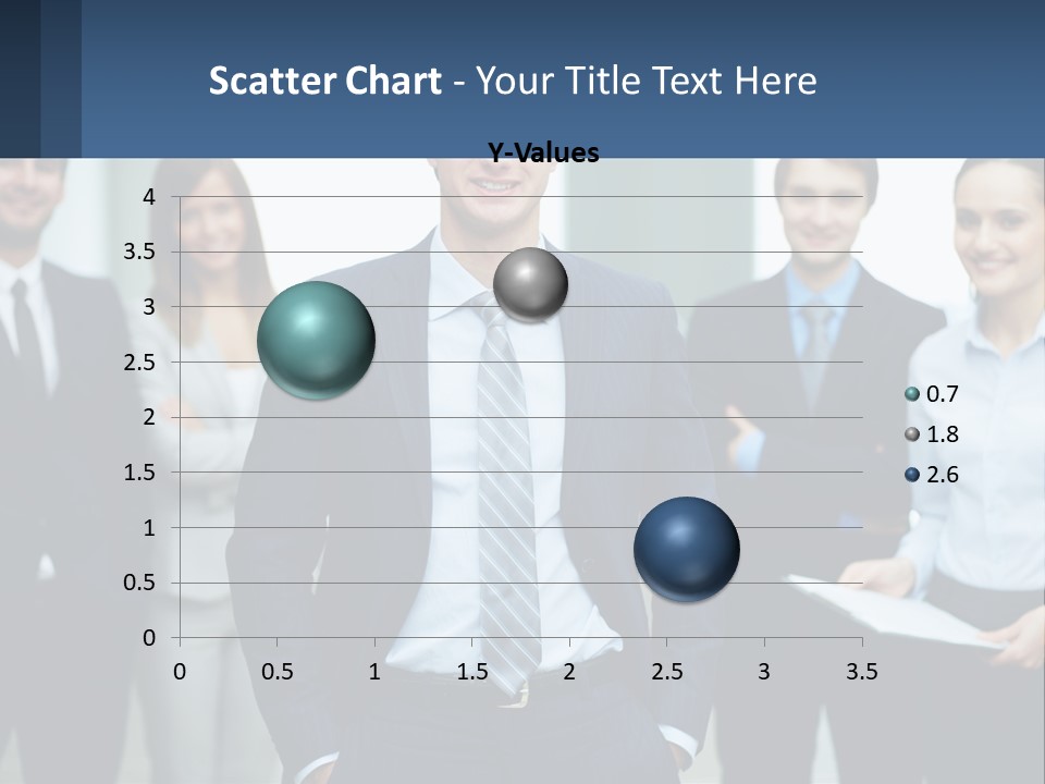 A Group Of Business People Standing Next To Each Other PowerPoint Template