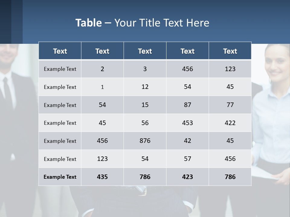 A Group Of Business People Standing Next To Each Other PowerPoint Template