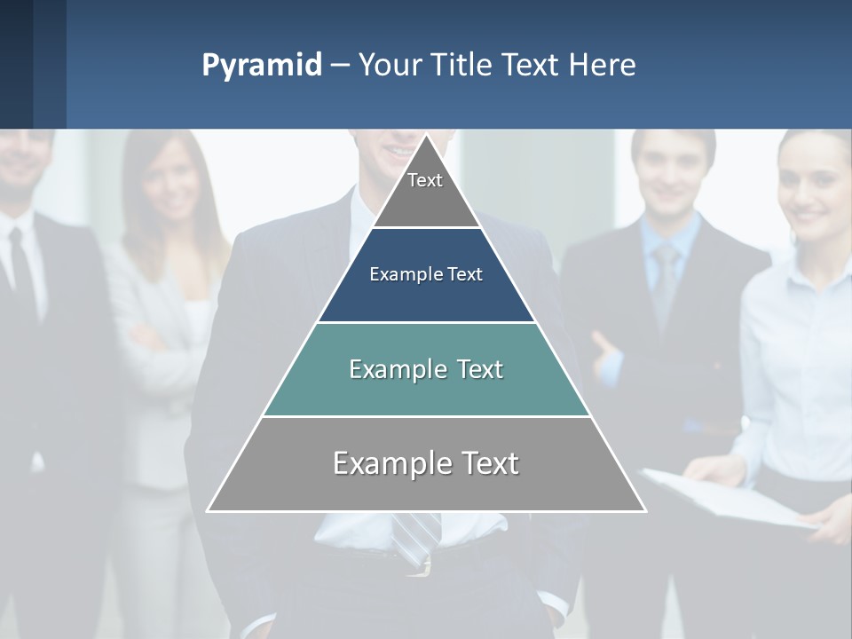 A Group Of Business People Standing Next To Each Other PowerPoint Template