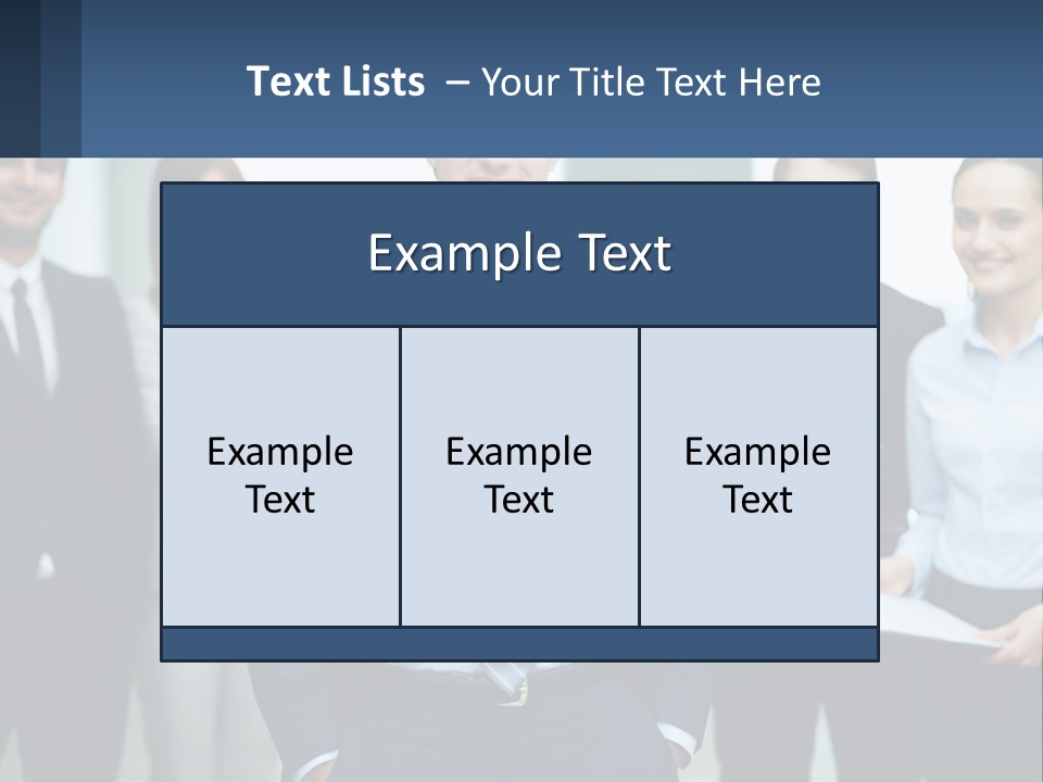 A Group Of Business People Standing Next To Each Other PowerPoint Template