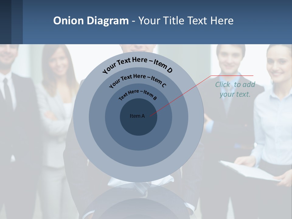 A Group Of Business People Standing Next To Each Other PowerPoint Template