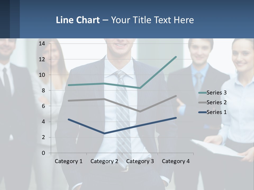 A Group Of Business People Standing Next To Each Other PowerPoint Template